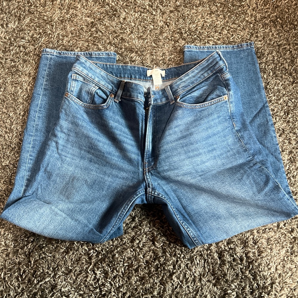 H&M Classic Blue Slim Straight Denim Jeans
